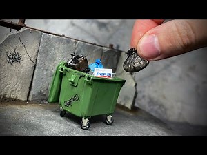 TRASHCAN DIORAMA 1/35