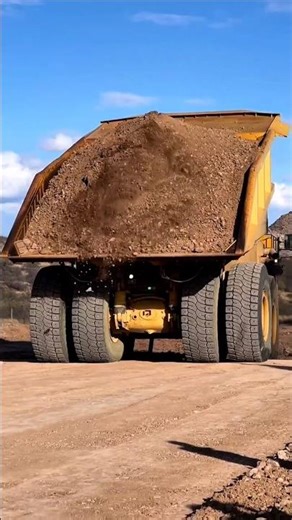Giant Mining Dump Truck Moving Massive Load #miningtruck #heavyequipment #earthmoving