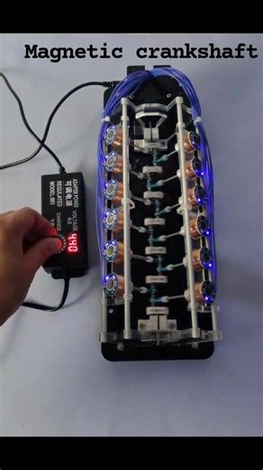 A magnetic crankshaft electric engine. #electronics #electrical #robotics #circuitdesign #followersreels | Electronics & Electricals