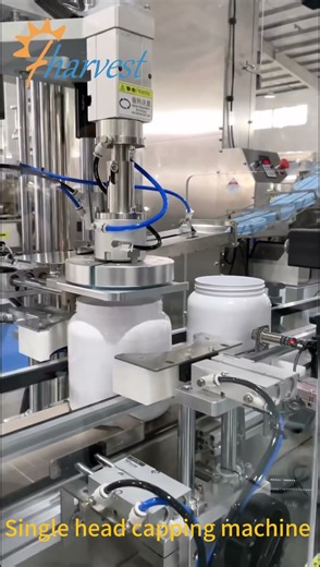 Plastic Bottle Screw Capping Machine , Automatic Single Head Capper Machine, Screwing Cap Factory