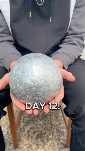 DAY 12: Mirror Ball is Getting SHINY #satisfying #diy