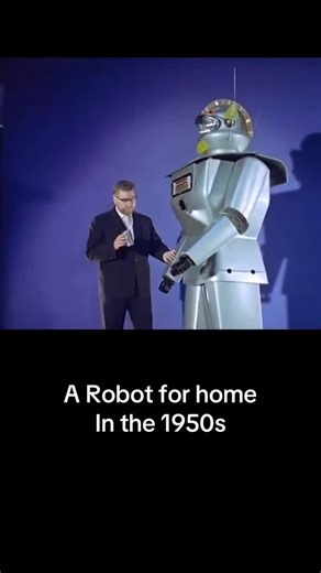 1.9K views · 1.3K reactions | A robot for home in the 1950s #robots #1950s #trendingvideo #fyp #reels #allthingsrolling | Allthingsrolling | Facebook