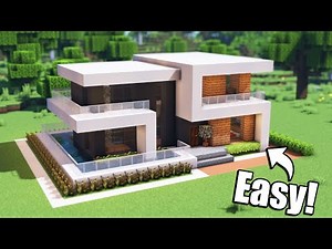 Minecraft: How to Build a Modern House (Easy)