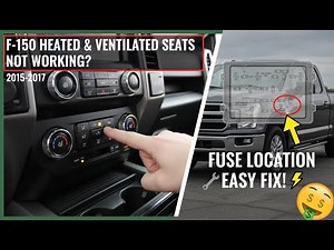 F-150 HEATED & VENTILATED SEATS NOT WORKING? (2015-2017) | Fuse Location & EASY FIX!