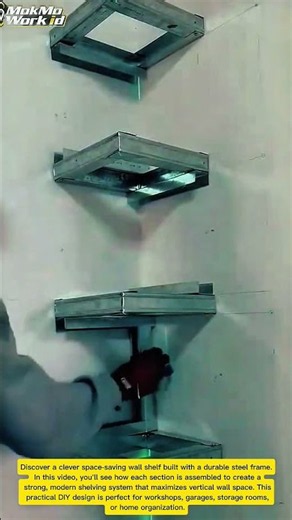 Amazing Space-Saving Wall Shelf Installation | Smart DIY Steel Frame Idea
