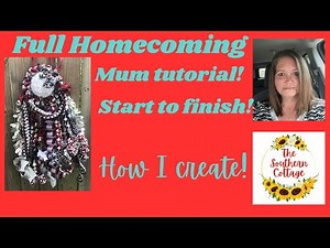 Full Homecoming Mum Tutorial! My Creative Process! Braid Placement! #homecomingmum #homecoming