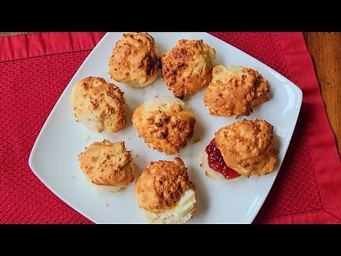 The Ultimate "Breakfast Biscuits" with only 2 ingredients in Air-Fryer.