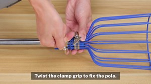 Oak Leaf Fruit Picker, 13 FT Picker Pole with Basket, Length Adjustable Apple Orange Picker Tool Tree Fruit Catcher with Lightweight Stainless Steel Connecting Pole, Foam Pad, 2 Metal Clamp(Upgraded)