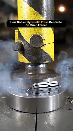 4Dimensions Infotech on Instagram: "💥⚙️ 𝗛𝗼𝘄 𝗗𝗼𝗲𝘀 𝗮 𝗛𝘆𝗱𝗿𝗮𝘂𝗹𝗶𝗰 𝗣𝗿𝗲𝘀𝘀 𝗚𝗲𝗻𝗲𝗿𝗮𝘁𝗲 𝗦𝗼 𝗠𝘂𝗰𝗵 𝗙𝗼𝗿𝗰𝗲? ⚙️💥 A 𝗵𝘆𝗱𝗿𝗮𝘂𝗹𝗶𝗰 𝗽𝗿𝗲𝘀𝘀 works on a simple yet powerful principle—Pascal’s Law. By applying pressure to an incompressible fluid, a small input force is multiplied into a 𝗺𝗮𝘀𝘀𝗶𝘃𝗲 𝗼𝘂𝘁𝗽𝘂𝘁 𝗳𝗼𝗿𝗰𝗲, enabling operations like 𝗰𝗿𝘂𝘀𝗵𝗶𝗻𝗴, 𝗳𝗼𝗿𝗺𝗶𝗻𝗴, 𝗽𝘂𝗻𝗰𝗵𝗶𝗻𝗴, 𝗮𝗻𝗱 𝗽𝗿𝗲𝘀𝘀𝗶𝗻𝗴 with extreme power 🔄📐. At 𝟰𝗗𝗶𝗺𝗲𝗻𝘀𝗶