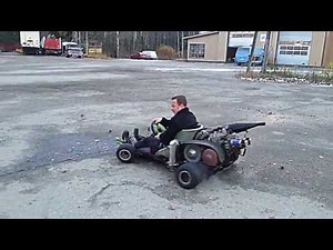 go kart with 570cc snowmobile engine part 2