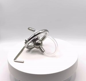 New Inverted Male Chastity Cage Stainless Steel Negative Penis cage Steel Ball (Base Ring 55mm, FK-111)