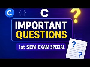 C Programming Important Questions | 1st Semester Examination | AKTU / pvt University | PREP SAMBHAL