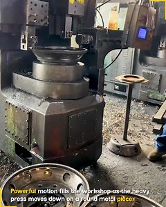 23K views · 155 reactions | Industrial Machine Shaping Round Metal Parts. #HydraulicPress #MetalShaping | Fun club | Facebook