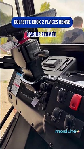 Golfette Ebox 2 places benne avec cabine fermée #electricvehicle #golfcar #voiturette #smalltruck