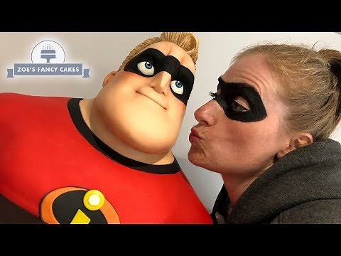 Mr incredible cake incredibles 2 movie cakes collaboration