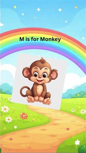 Jump, Jump! M for Monkey 🐒 #alphabetforkids #toddlerslearning #brainrotabc