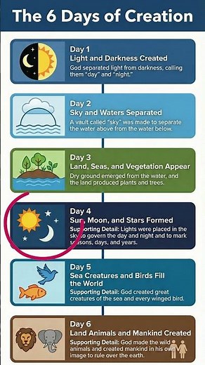 The 6 Days of Creation #scriptureexplained #knowledge #bibleeditions