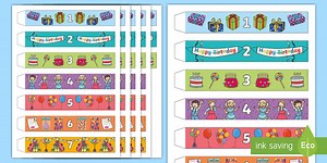 Birthday Countdown Paper Chain