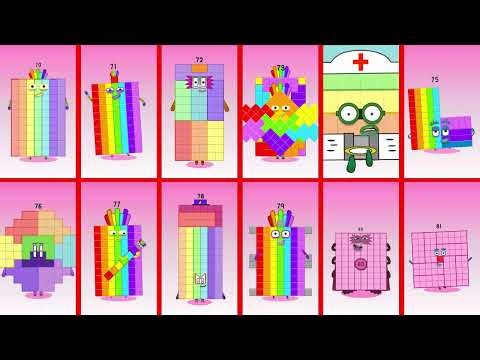 Sprunki OC Numberblocks 70, 71, 72, 73, 74, 75, 76, 77, 78, 79, 80 and 81 | Compilation Incredibox