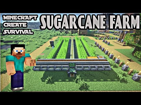 SUGARCANE FARM | MINECRAFT CREATE SURVIVAL 16