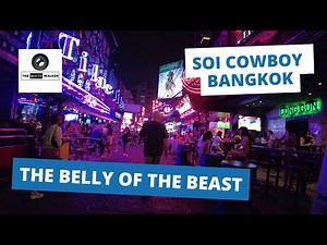 SOI COWBOY, Into the Belly of the Beast. (4K) Virtual Walk through Soi Cowboy, Bangkok, Thailand.