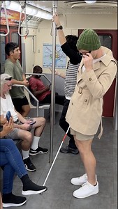 Fake blind guy gets caught taking pictures on the subway 😱 | Nick K
