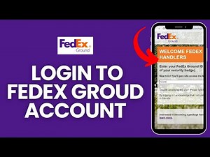 How to Login to FedEx Ground Account 2024 | Sign Into FedEx Ground Account