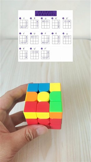 Learn To Solve A Rubik's Cube 3x3 (OLL-17) #rubik #rubikscube #cube #speedcube #rubikscube3x3