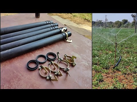How to Fit Sprinkler Pipe Clamp | Installing Washer Rubber Ring to Avoid Water Leakage|HDPE PVC pipe