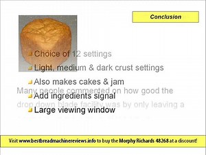 We review the Morphy Richards 48268 Bread Maker machine