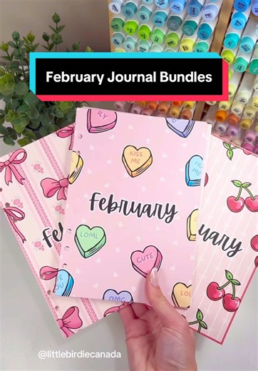 February Bullet Journal Ideas: Candy Hearts and Cherries