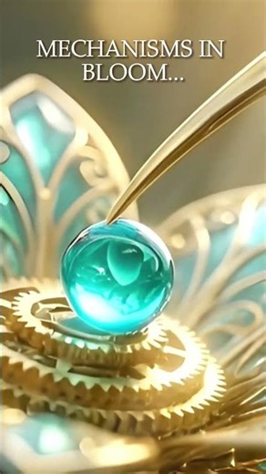 MECHANISMS IN BLOOM | Steampunk AI Nature 4K #Shorts