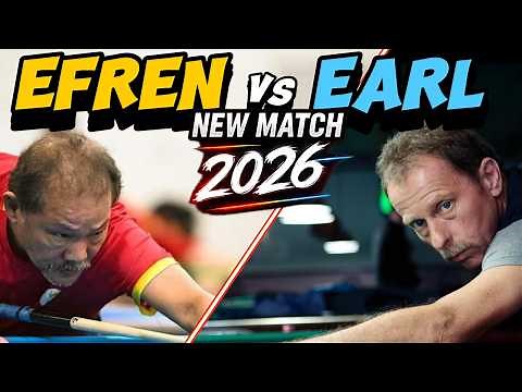 Is This Their Last Match Ever? Efren Reyes vs Earl Strickland | 10 Ball - Race to 9