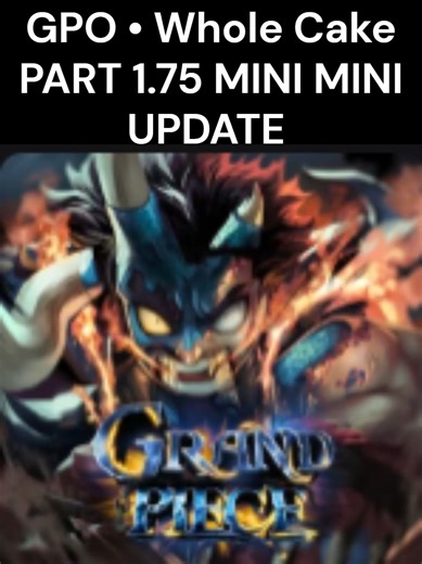 WHOLE CAKE ISLAND PART 1.75 [GPO] #onepiece #GPO #wholecakeisland #FYP #ROBLOX