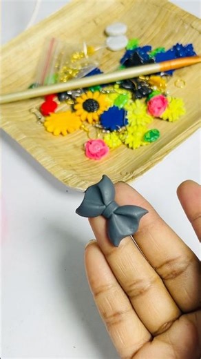 POLYMER CLAY BOW ❤️❤️ #SHORT #VIRAL #CRAFT
