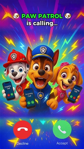 PAW PATROL is calling you🐶🐾📞#pawpatrol #call #funny