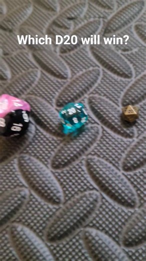 D20 roll off #d20 #dice #diceroll #dnd #dungeonsanddragons #competition #rolling #mini #giant
