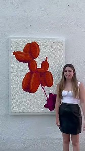 This balloon dog art is actually made of gummy bears