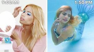 A Professional Mermaid's Entire Routine, from Waking Up to Saving the Ocean