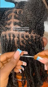 How to crochet micro locs extension/microlocs extension #microlocs #tutorial #extension