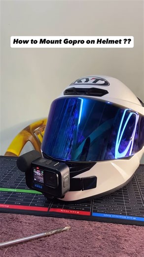 Neshang on Instagram: "How to mount gopro on helmet for motovlog setup ?? Here are the things you need; 1. Helmet: KYt TT Course (mine) 2. Camera: gopro hero 11 black (mine) 3. Adapter / Mediamod 4. Mic: any lav mic 5. Helmet Chin Mount 6. Extra glue & Cotton (for air gap) Items will be linked on my bio for daraz. #motovlog #gopro #motovlogsetup #gopromount #goprosetup #howto #neshangshrestha"