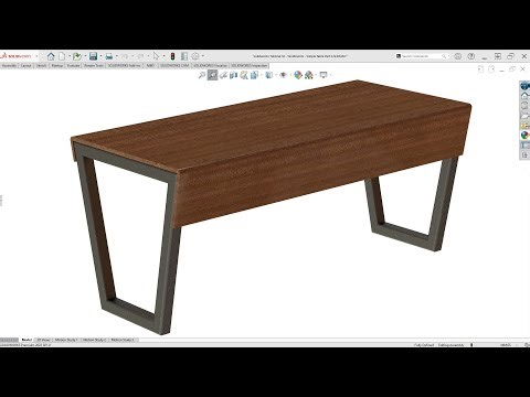 Solidworks Tutorial 75 : Weldments / Simple Table (Mécano soudé)