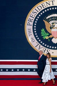 VIDEO: President and First Lady participate in Mount Rushmore fireworks celebration
