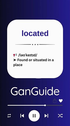 B1 English Word: LOCATED | Meaning & Pronunciation