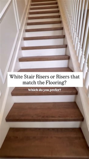 Baltic Flooring Inc | Jacksonville, FL Flooring Showroom | The “better” choice depends on the style you’re going for and the space itself. ⚪️ White Stair Risers: Why people love them •Clean,... | Instagram