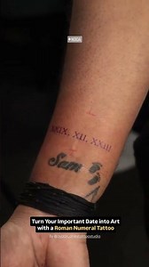 Forever Remembered – Roman Number Tattoo