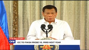 6.5K views · 85 reactions | #TheBigStory | The International Criminal Court says the results of its preliminary investigation on Pres. Duterte's war on drugs may be out by next year. The court also junks a complaint vs. China over its activities in the West Philippine Sea. | ONE News | Facebook