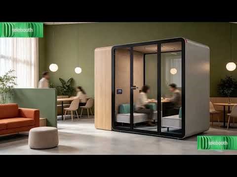 Telebooth: Your Quiet Corner in Any Workplace #officepod #soundproofpod #telebooth