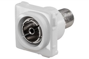 TV Antenna Mech F Type Socket to PAL Socket Wall Plate Suits Clipsal