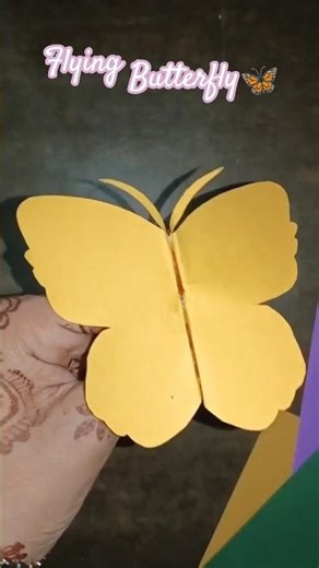 Flying butterfly making 🦋 5 sec magic trick#papercraft #origamibutterfly #shorts#youtubeshorts